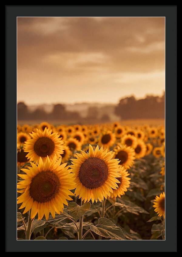 Field Of Golden Sunflowers
