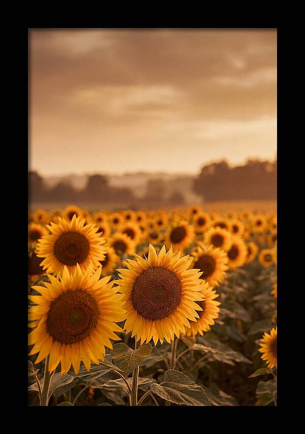Field Of Golden Sunflowers