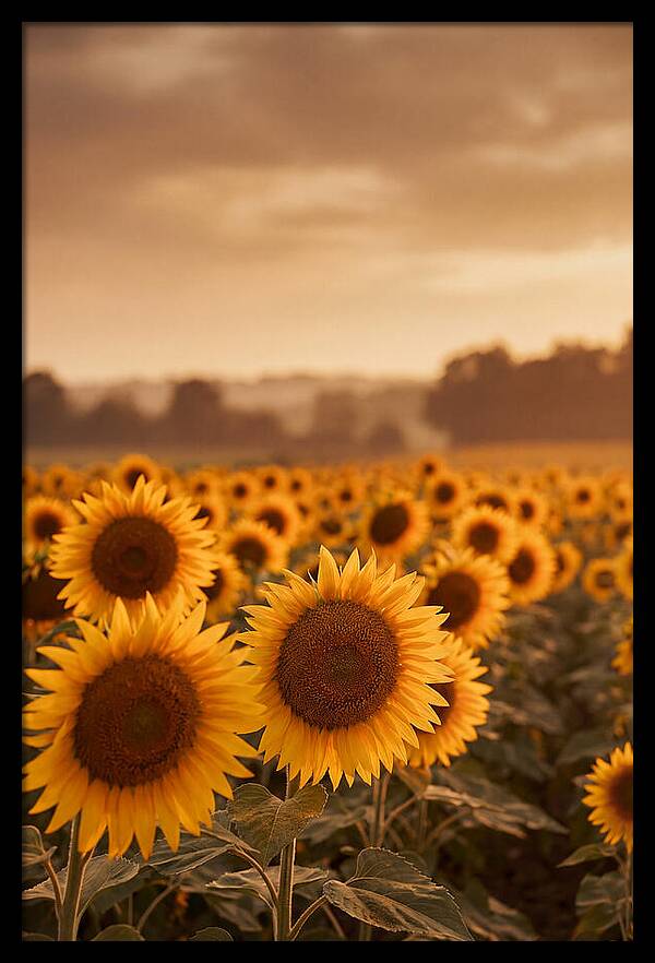 Field Of Golden Sunflowers