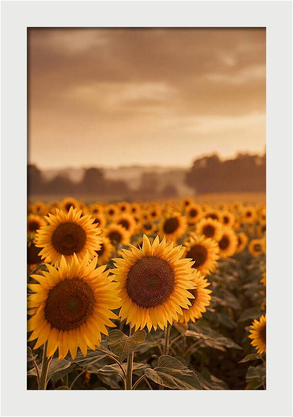 Field Of Golden Sunflowers