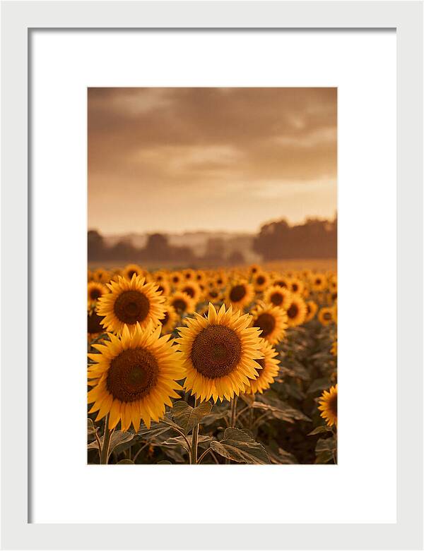 Field Of Golden Sunflowers