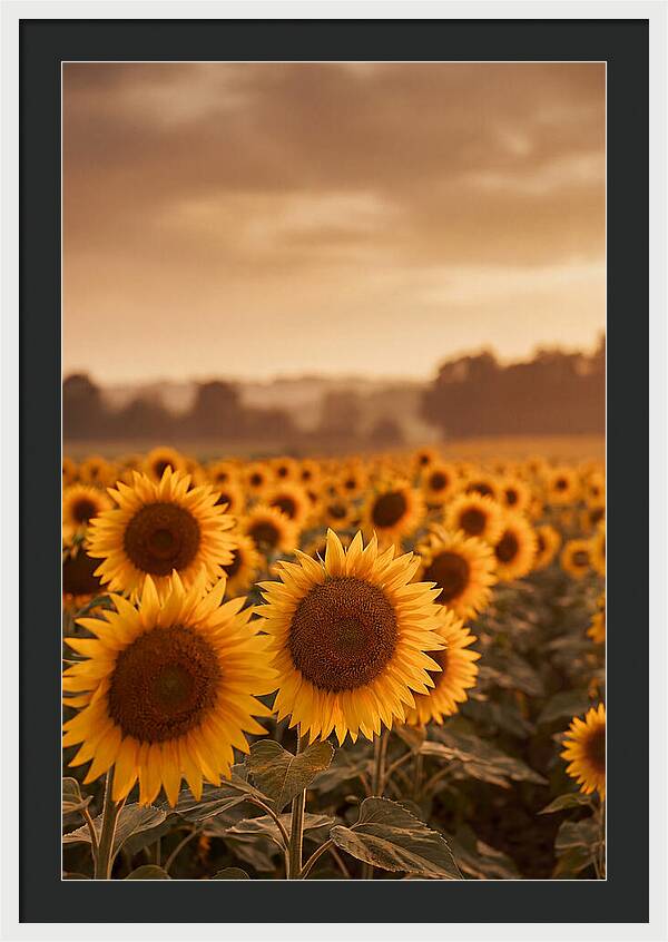 Field Of Golden Sunflowers
