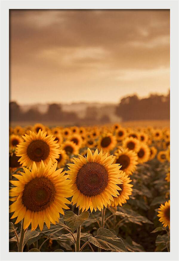Field Of Golden Sunflowers