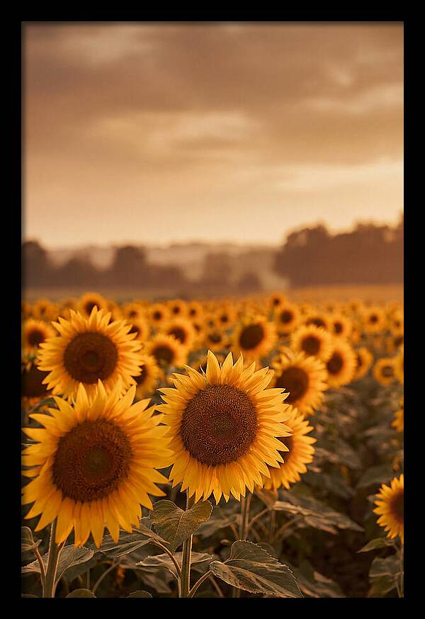 Field Of Golden Sunflowers