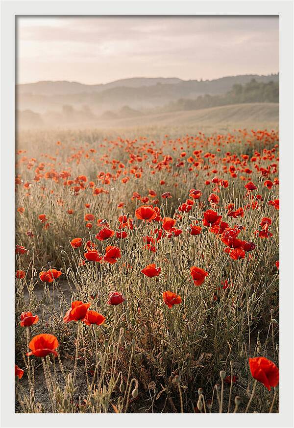 Field Of Wild Poppies