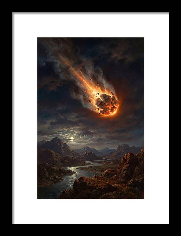 Fiery Descent Of The Meteor