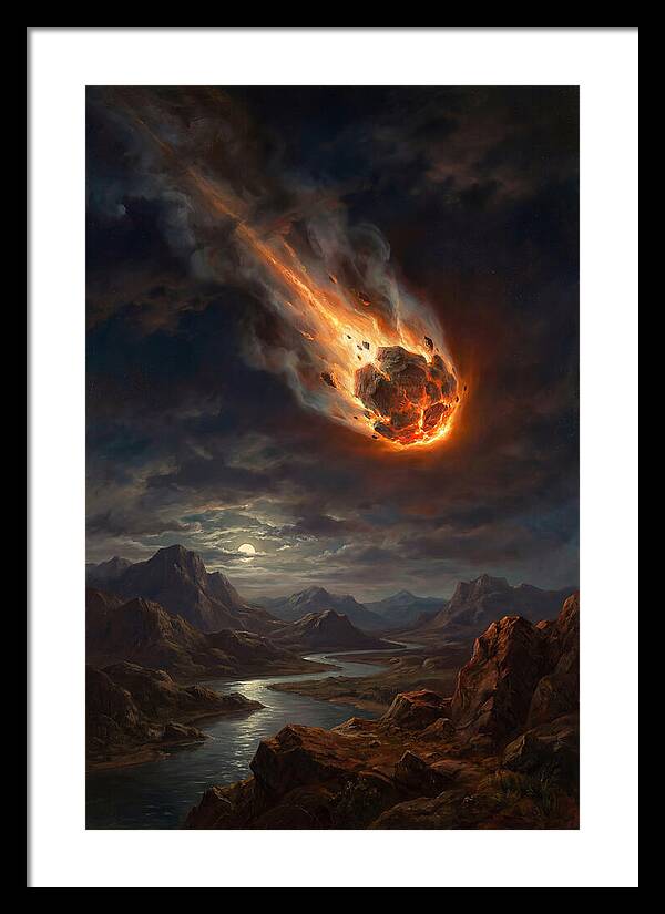 Fiery Descent Of The Meteor