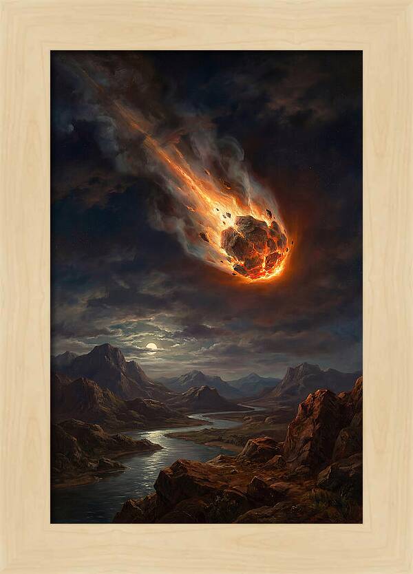 Fiery Descent Of The Meteor