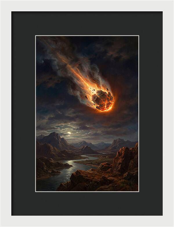 Fiery Descent Of The Meteor