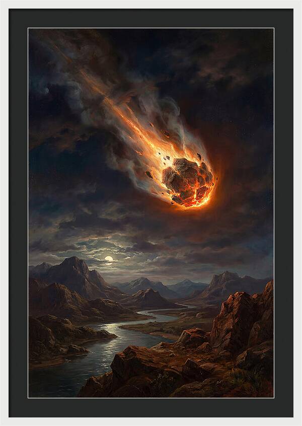 Fiery Descent Of The Meteor