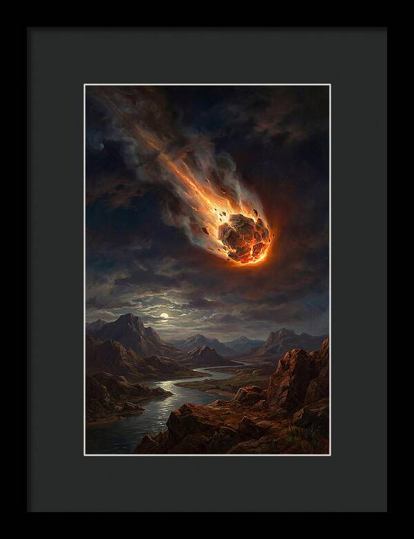 Fiery Descent Of The Meteor