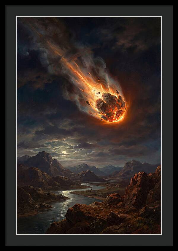 Fiery Descent Of The Meteor