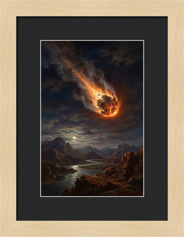 Fiery Descent Of The Meteor