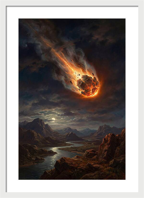Fiery Descent Of The Meteor