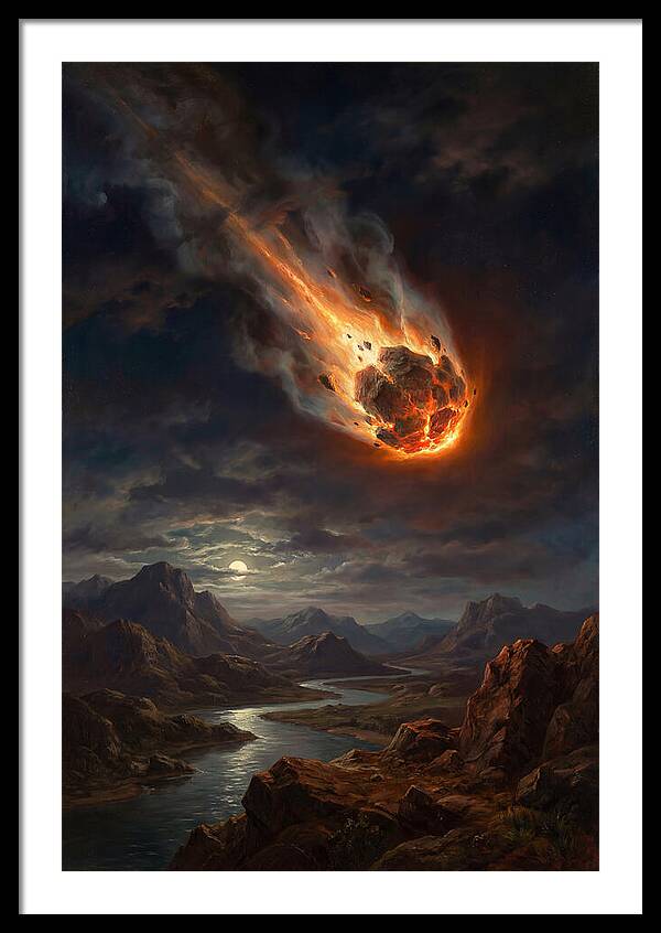 Fiery Descent Of The Meteor