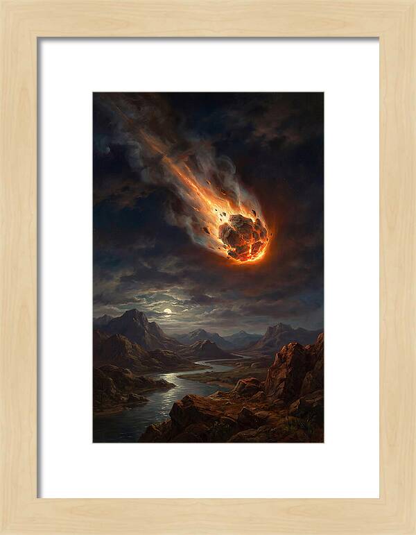 Fiery Descent Of The Meteor