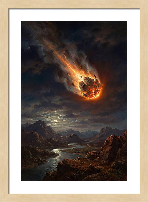 Fiery Descent Of The Meteor