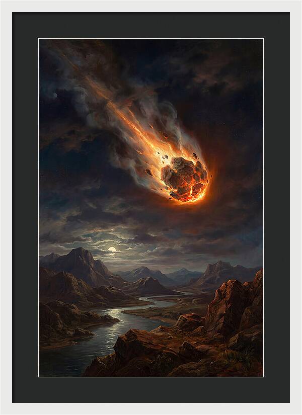 Fiery Descent Of The Meteor
