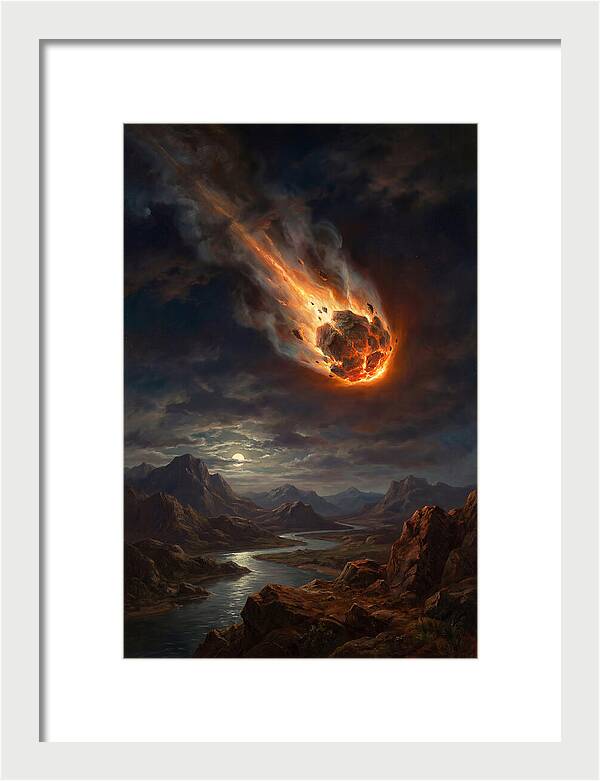Fiery Descent Of The Meteor