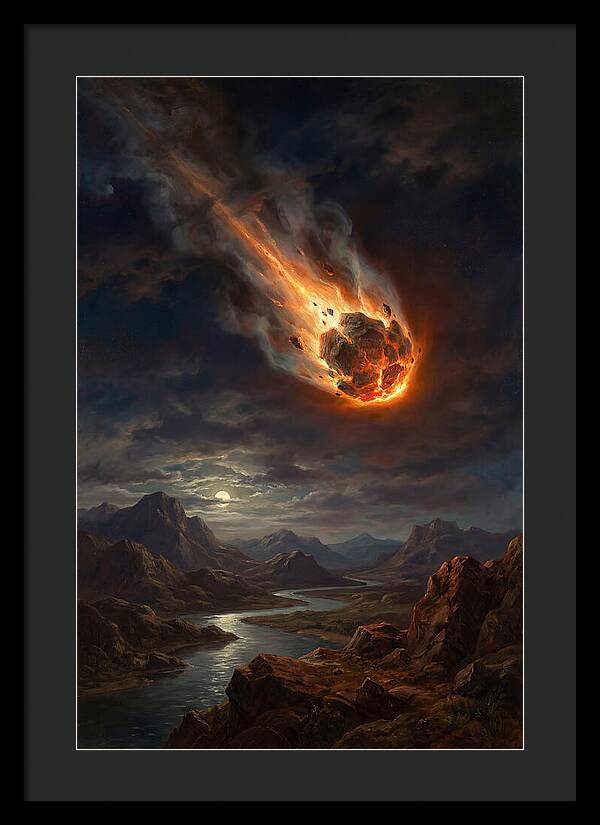 Fiery Descent Of The Meteor