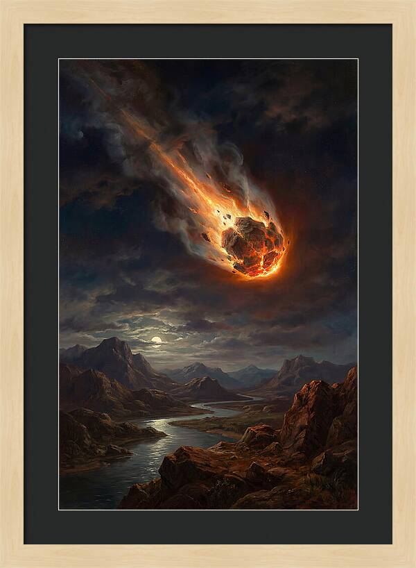 Fiery Descent Of The Meteor