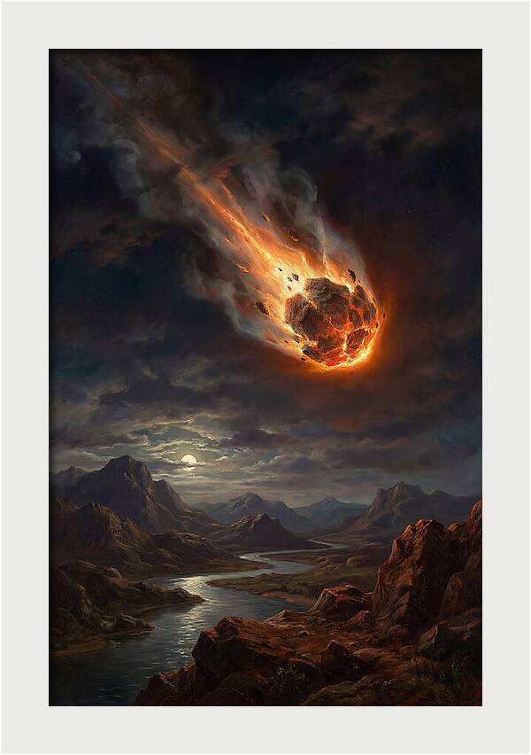 Fiery Descent Of The Meteor