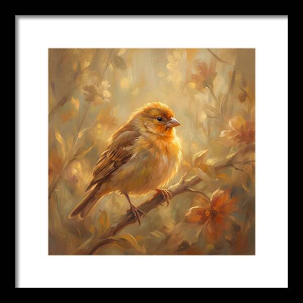 Finch Among Blossoms