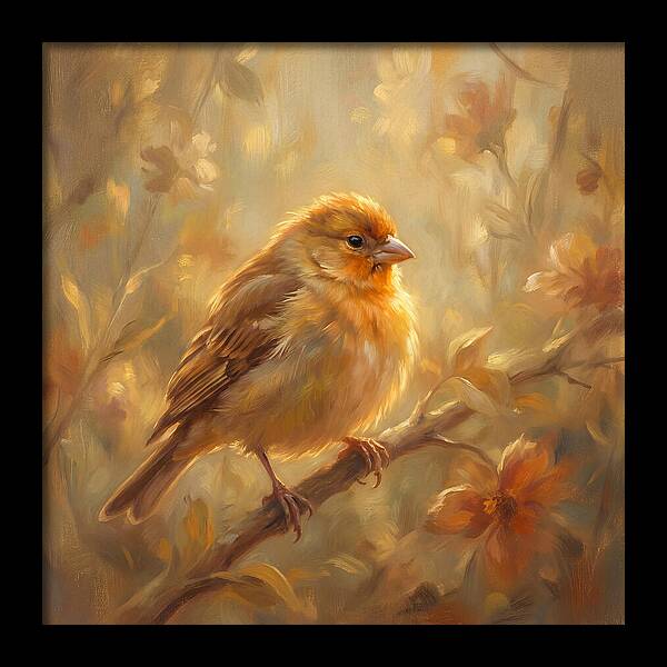 Finch Among Blossoms