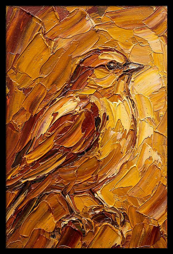 Finch In Golden Hues