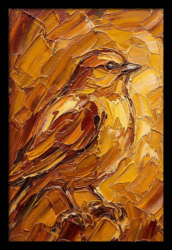 Finch In Golden Hues