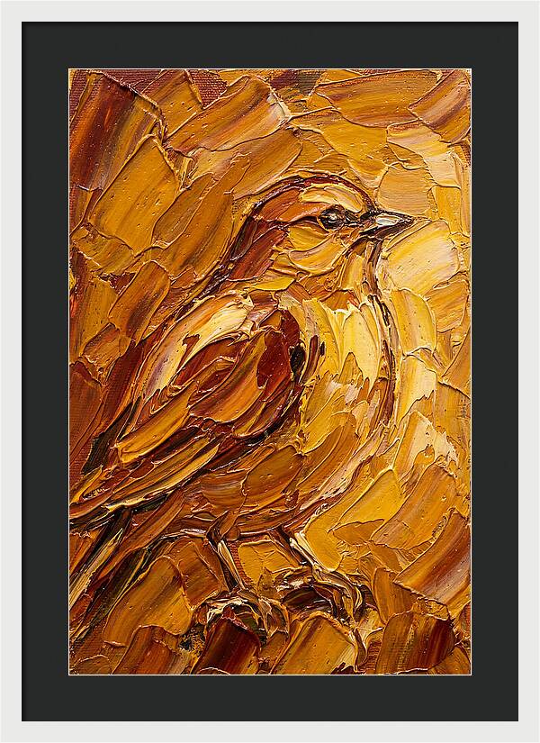 Finch In Golden Hues