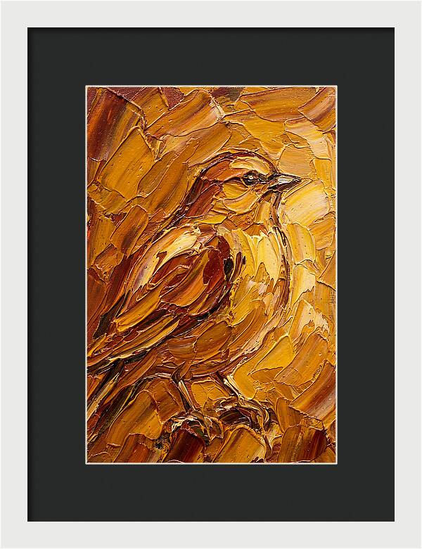 Finch In Golden Hues