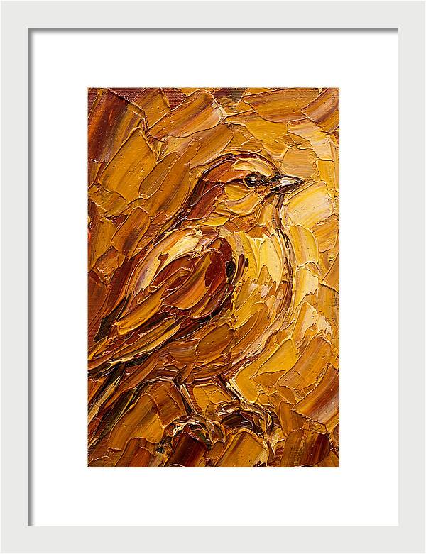 Finch In Golden Hues