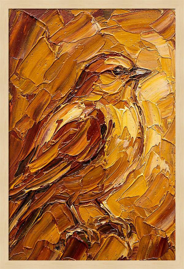 Finch In Golden Hues