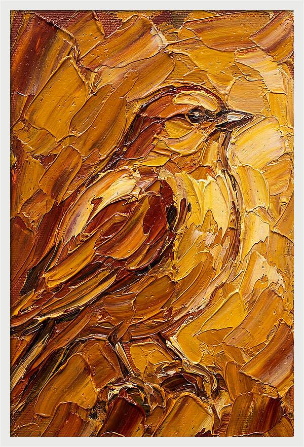 Finch In Golden Hues