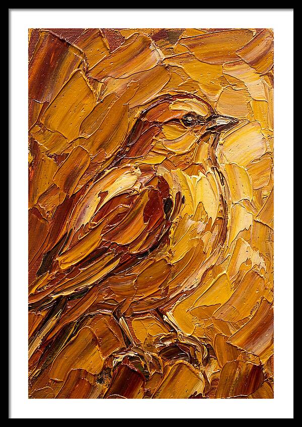 Finch In Golden Hues