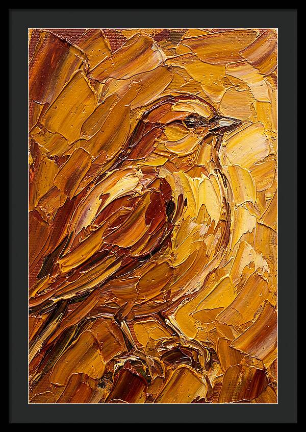 Finch In Golden Hues