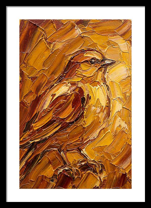 Finch In Golden Hues