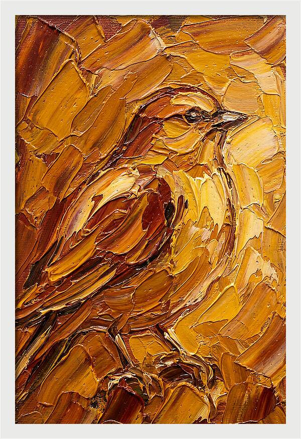 Finch In Golden Hues