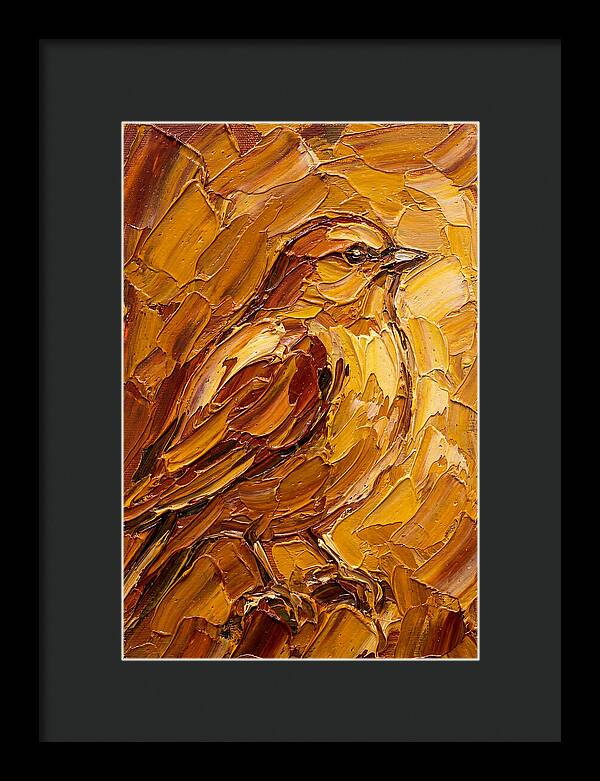 Finch In Golden Hues