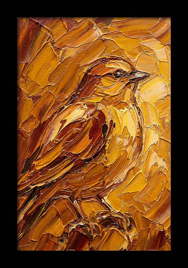 Finch In Golden Hues