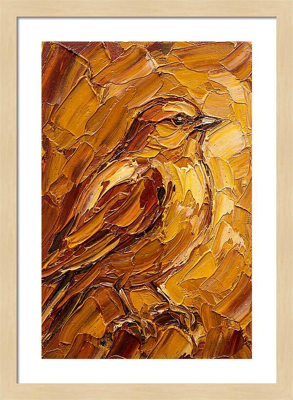 Finch In Golden Hues