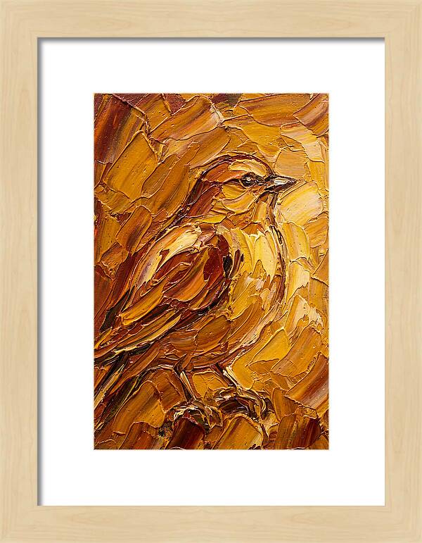 Finch In Golden Hues