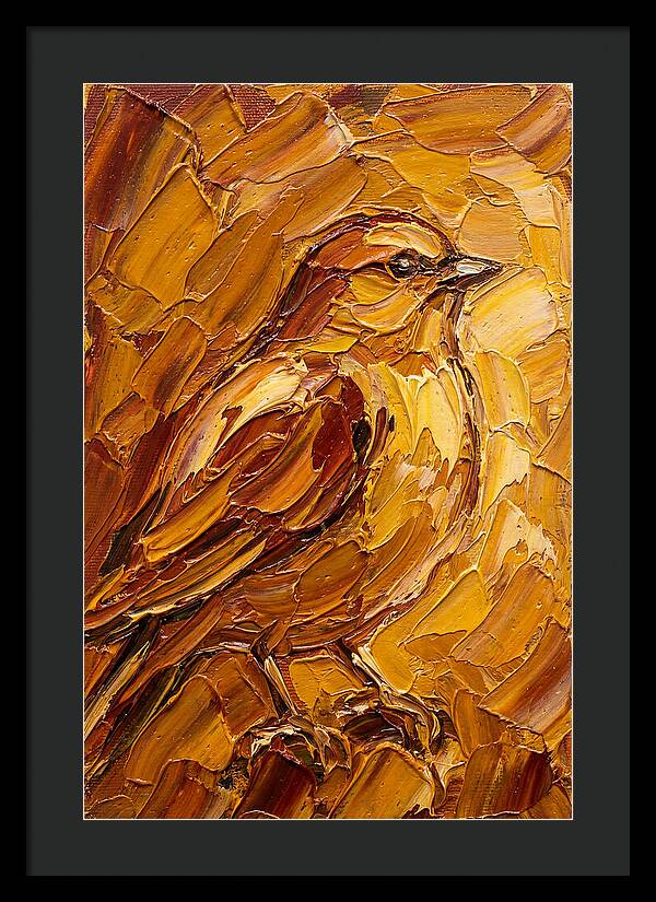 Finch In Golden Hues
