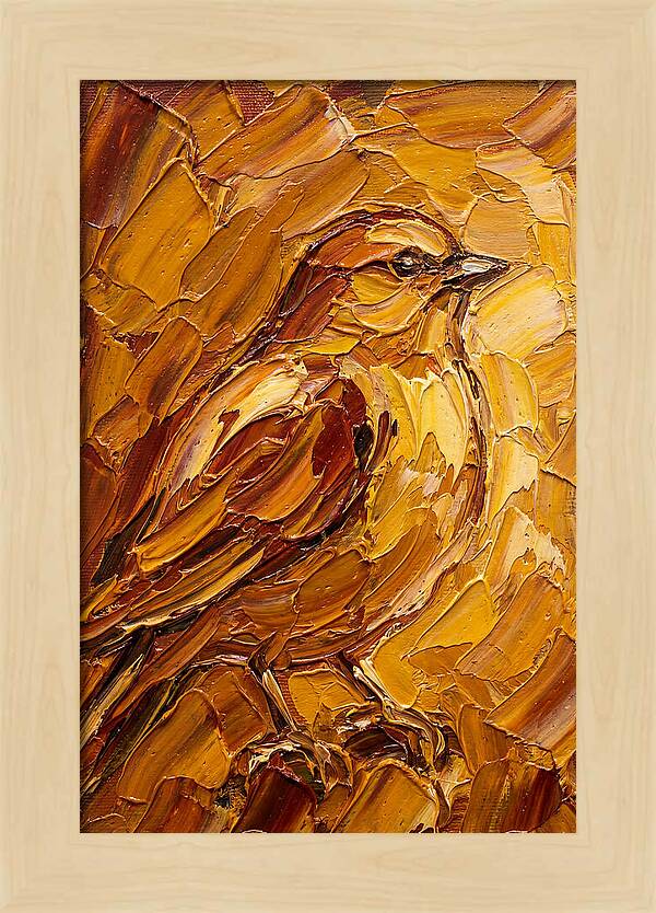 Finch In Golden Hues