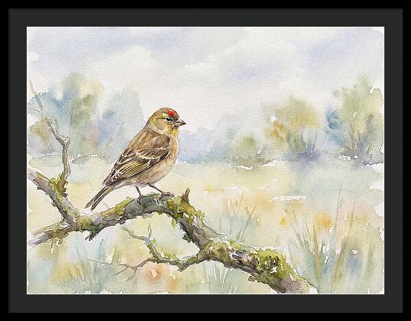 Finch Perched On A Branch