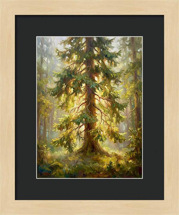 Fir Tree In Forest