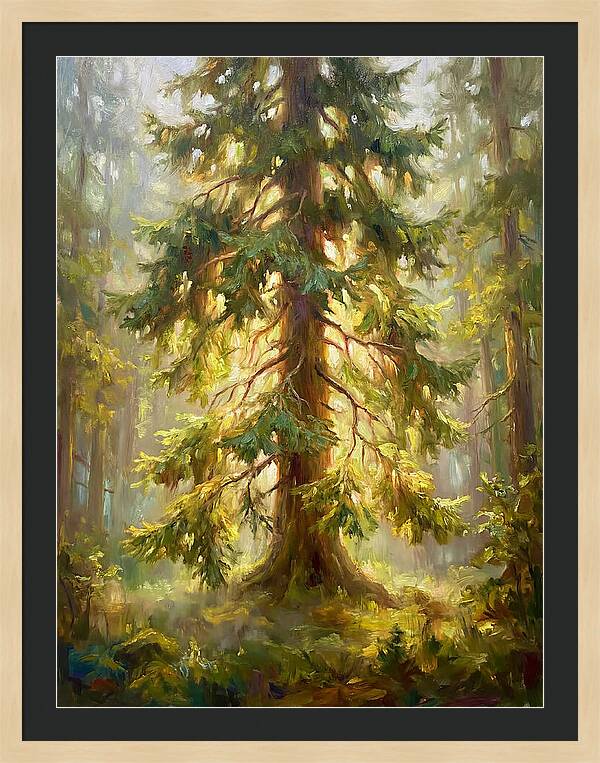 Fir Tree In Forest