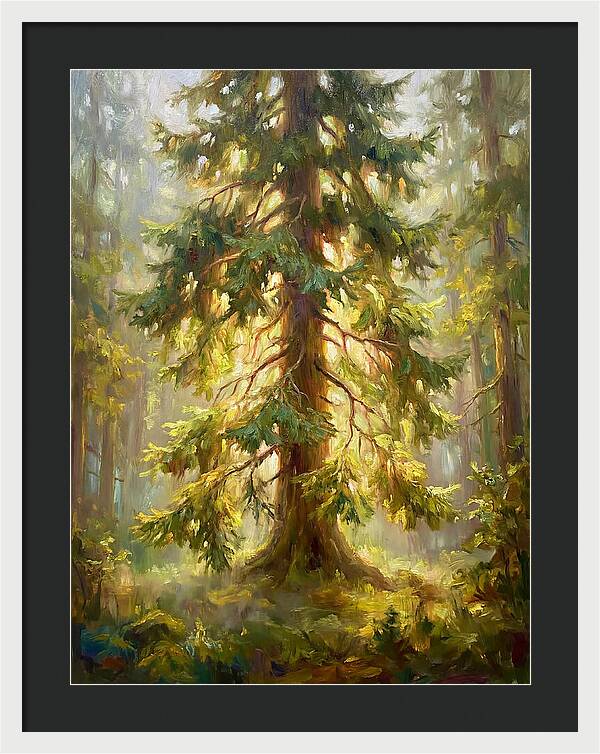 Fir Tree In Forest