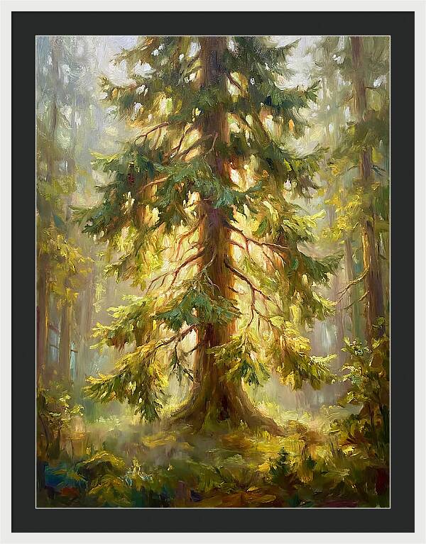 Fir Tree In Forest